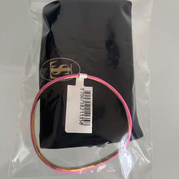 SYLVIA TOLEDANO Flow 22K Gold-Plated & Enamel Bracelet Pink - Picture 6 of 6